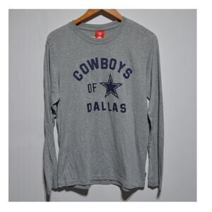 Nike NFL Dallas Cowboys Men's Long Sleeve Shirt Gray & Blue Size Large